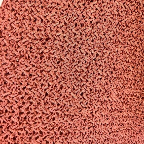 NWT Lulus Knit High Neck Tank Top Boho Coastal Pink Airy Women’s Size Small - Picture 5 of 5